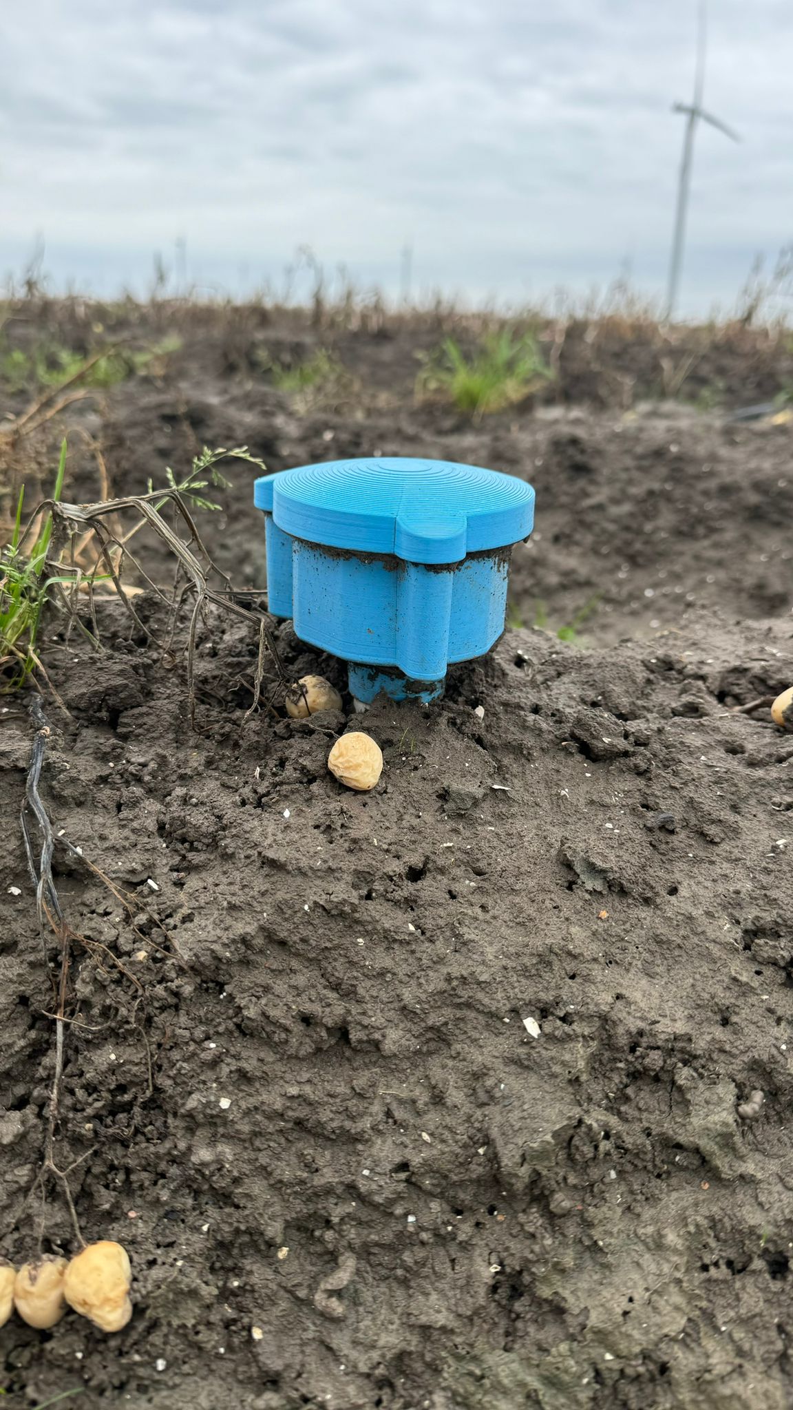 SoilWatcher sensor in a field